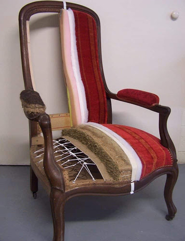 Réfection de fauteuil en tissu Saint Remy de Provence et Martigues